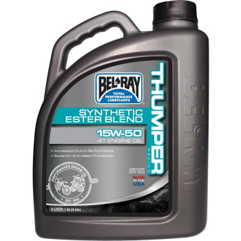 Bel-Ray Thumper Racing Synthetic 4T Olie 15W-50 4 Liter
