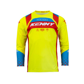 Kenny Cross Shirt Track Focus Neon Yellow/Red