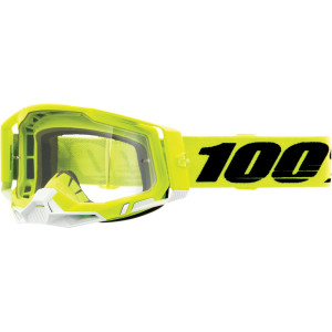 100% Crossbril Racecraft 2 Yellow Clear