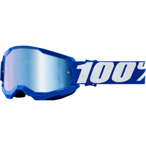 100% Kinder Crossbril Strata 2 Youth Blue/Mirror Blue