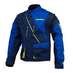 Kenny Track Jacket Blue/Neon Yellow-M