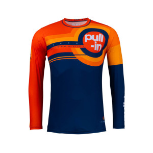 Pull-in Cross Shirt Race Orange Navy